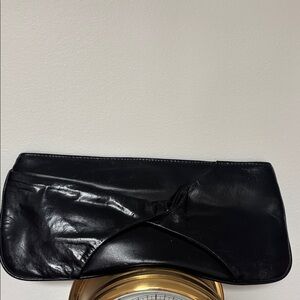 Lorelei vintage small Black Leather Clutch